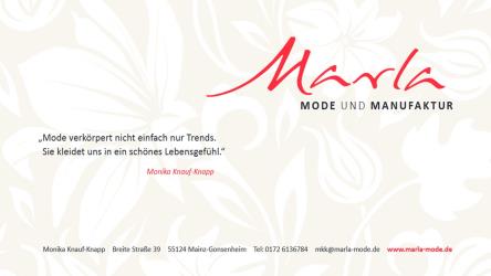 Firmenlogo Marla Mode und Manufaktur (Monika Knauf-Knapp)