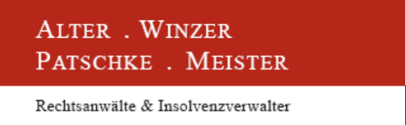 Logo von Alter Winzer Patschke Meister Rechtsanwälte Partnerschaft